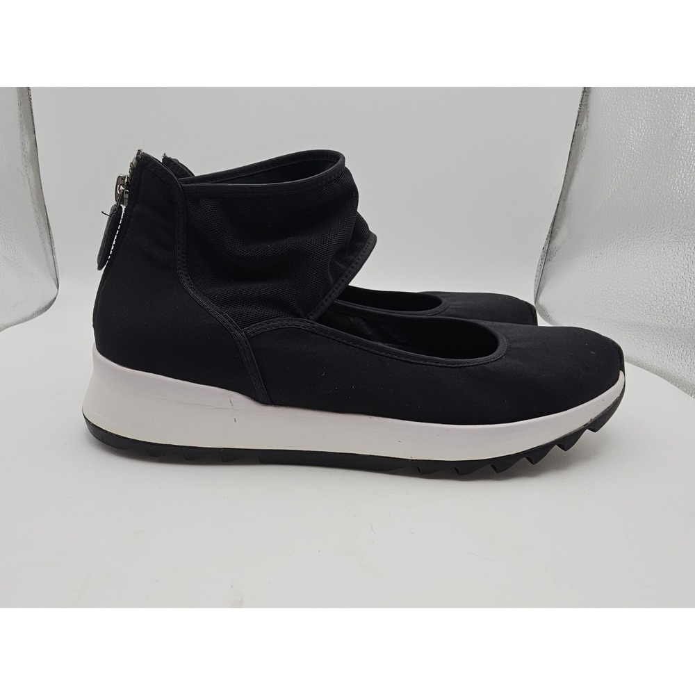 Eileen Fisher Women's Shoes Size 9.6 Black Ankle Stretch Knit Mesh - Picture 3 of 10